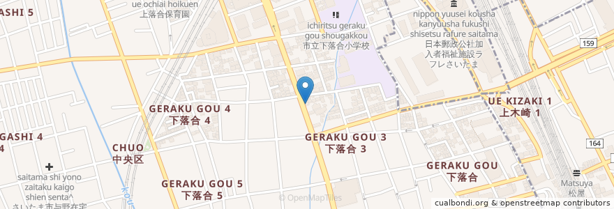 Mapa de ubicacion de 斉藤獣医科病院 en Japan, Präfektur Saitama, Saitama, 中央区.