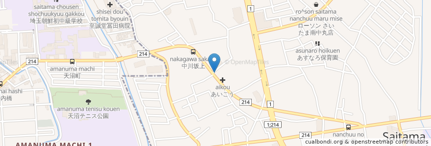 Mapa de ubicacion de あすか薬局 en اليابان, 埼玉県, さいたま市, 見沼区.