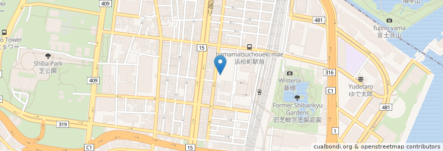 Mapa de ubicacion de タイムズ en Giappone, Tokyo, Minato.