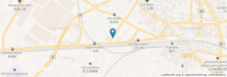 Mapa de ubicacion de らぁめん鴇 en Japão, 神奈川県, 藤沢市.