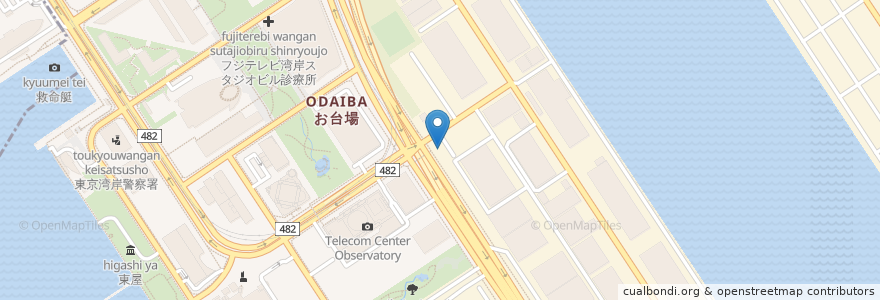 Mapa de ubicacion de 青海食堂 en 日本, 東京都, 江東区.