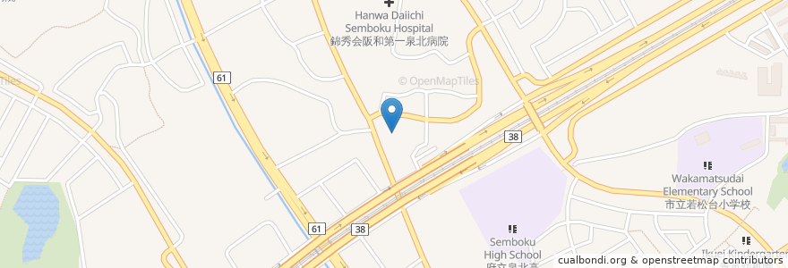 Mapa de ubicacion de 泉北若竹保育園 en 일본, 오사카부, 사카이시, 南区.
