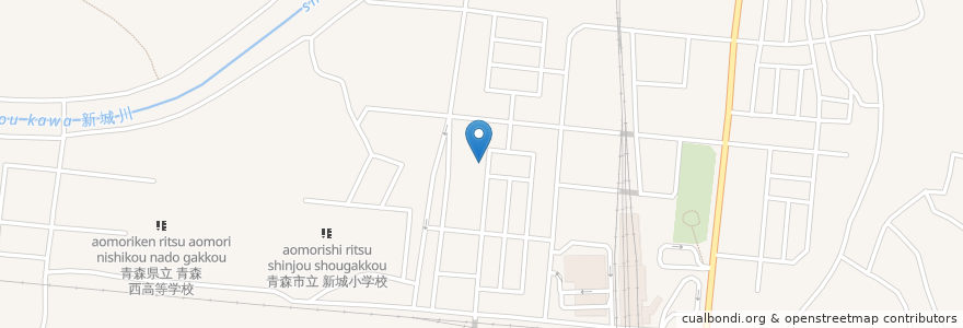 Mapa de ubicacion de かでるきっず en 日本, 青森县, 青森市.