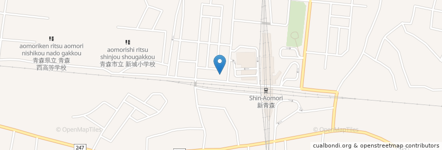 Mapa de ubicacion de バジェットレンタカー 新青森駅前店 en Japão, 青森県, 青森市.