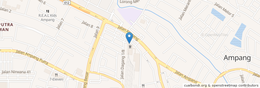 Mapa de ubicacion de Pos Laju Kiosk en Malásia, Selangor, Majlis Perbandaran Ampang Jaya.