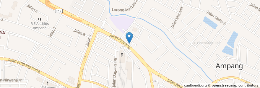 Mapa de ubicacion de Klinik Pergigian Abdul en Malesia, Selangor, Majlis Perbandaran Ampang Jaya.