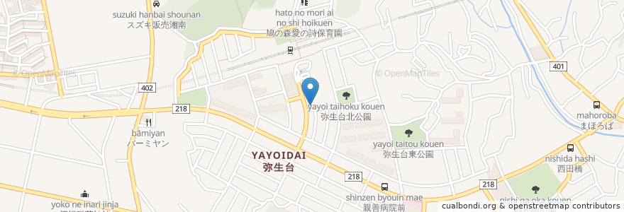 Mapa de ubicacion de スターバックス en اليابان, كاناغاوا, 横浜市, 泉区.