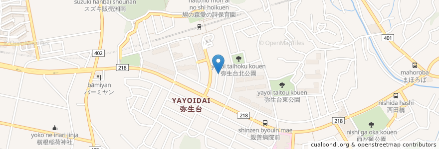 Mapa de ubicacion de ふじ歯科 en Japan, Präfektur Kanagawa, Yokohama, 泉区.