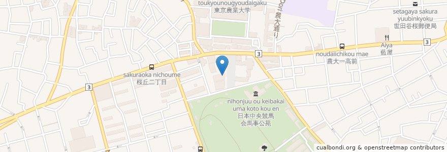 Mapa de ubicacion de egg en Japan, 東京都, 世田谷区.