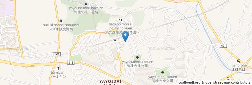 Mapa de ubicacion de しんぜんクリニック en Japón, Prefectura De Kanagawa, Yokohama, 泉区.