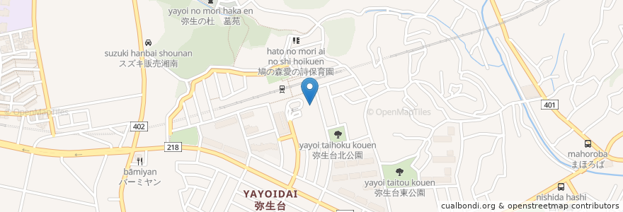 Mapa de ubicacion de 蒼 -aoi- en Japonya, 神奈川県, 横浜市, 泉区.