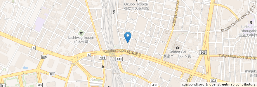 Mapa de ubicacion de Maguro Shouten en Japan, Tokyo, Shinjuku.