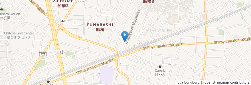 Mapa de ubicacion de 堀口珈琲 en Japón, Tokio, Setagaya.