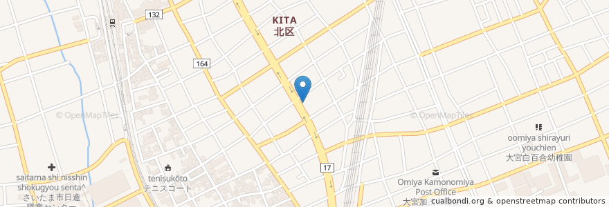 Mapa de ubicacion de 一代元大宮本店 en Japón, Prefectura De Saitama, Saitama, Kita.