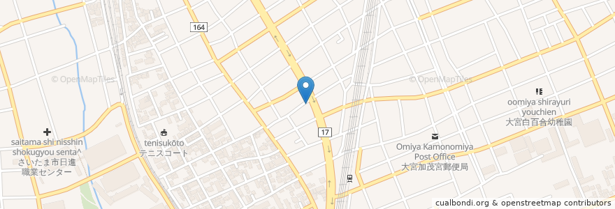 Mapa de ubicacion de 吉野家 en 日本, 埼玉県, さいたま市, 北区.