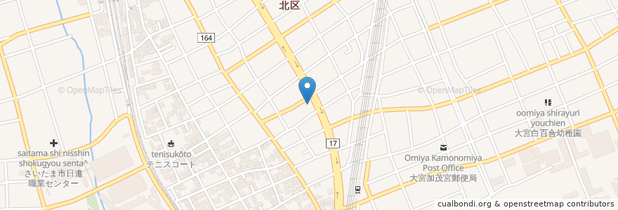 Mapa de ubicacion de 焼肉凱旋門 en 日本, 埼玉県, さいたま市, 北区.