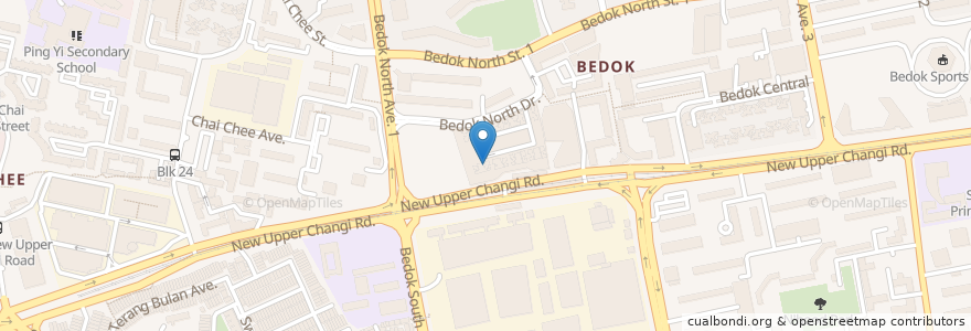 Mapa de ubicacion de Baskin-Robbins en Singapore, Southeast.