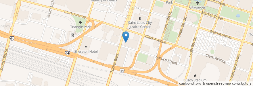Mapa de ubicacion de Saint Louis FD Engine House 2 and Repair Shop en 美利坚合众国/美利堅合眾國, 密蘇里州, City Of Saint Louis, St. Louis.