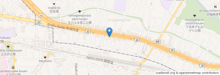 Mapa de ubicacion de 和食さと en 日本, 東京都, 杉並区.
