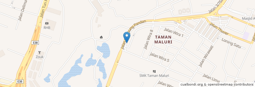 Mapa de ubicacion de Ajjim Ayam Kampung en Malesia, Selangor, Kuala Lumpur.