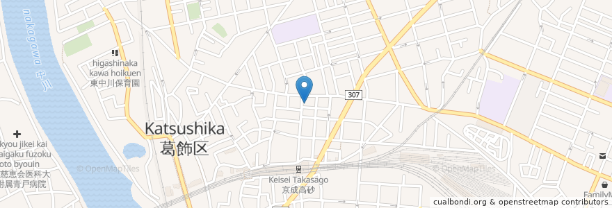 Mapa de ubicacion de 高砂湯(跡) en Japão, Tóquio, 葛飾区.