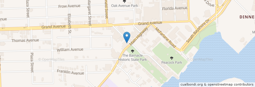 Mapa de ubicacion de GreenStreet en Amerika Syarikat, Florida, Miami-Dade County, Miami.