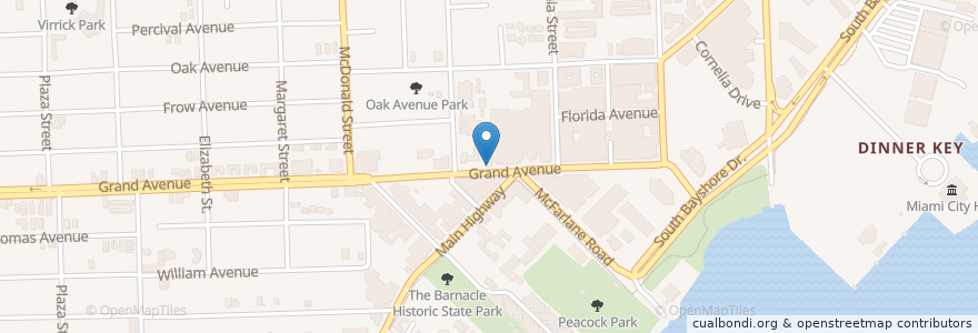 Mapa de ubicacion de Cocowalk Parking en États-Unis D'Amérique, Floride, Comté De Miami-Dade, Miami.