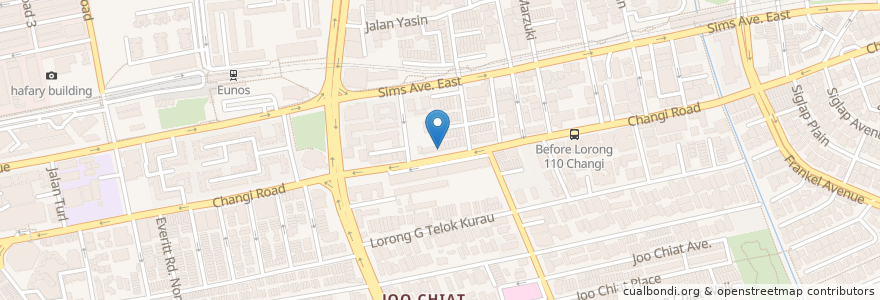 Mapa de ubicacion de 金山客家酿豆腐餐馆 en 新加坡, 东南区.