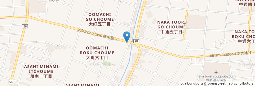 Mapa de ubicacion de くしやもつや 秋田店 en 日本, 秋田県, 秋田市.