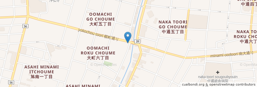 Mapa de ubicacion de ラウンジ・との en Япония, Акита, 秋田市.