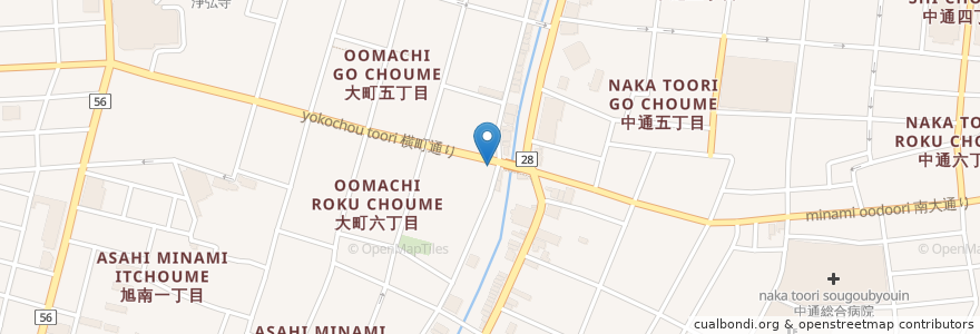 Mapa de ubicacion de チームワーク en Japan, 秋田県, 秋田市.