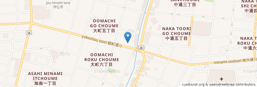 Mapa de ubicacion de フィリピンスナック J&P en 日本, 秋田県, 秋田市.