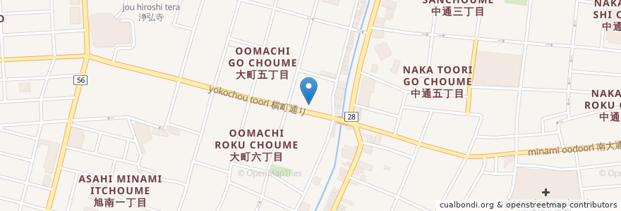 Mapa de ubicacion de ロザリオ en 일본, 아키타현, 秋田市.