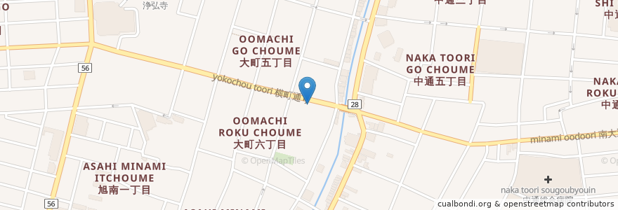 Mapa de ubicacion de PUB パロパロ en Japão, 秋田県, 秋田市.