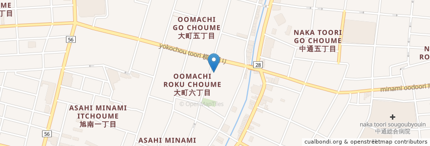 Mapa de ubicacion de ラウンジ・ノクターン en ژاپن, 秋田県, 秋田市.