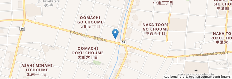 Mapa de ubicacion de 鉄板酒場ふじやま en Japan, 秋田県, 秋田市.