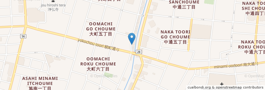 Mapa de ubicacion de CLUB CAFE LION'S HEAD en Япония, Акита, 秋田市.