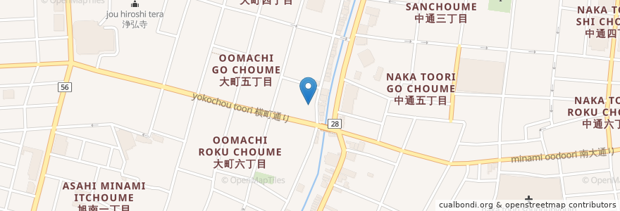 Mapa de ubicacion de エル・ブランコ en 일본, 아키타현, 秋田市.