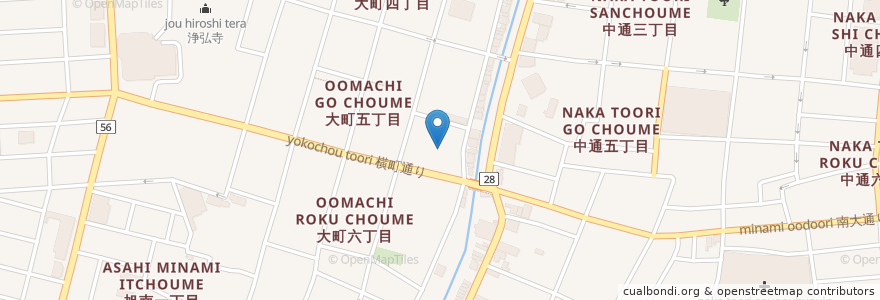 Mapa de ubicacion de ゴルゴ en 日本, 秋田県, 秋田市.