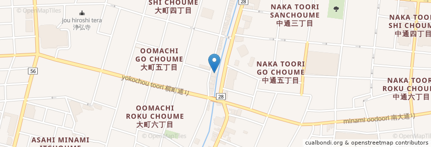 Mapa de ubicacion de 個室専用　呑舟庵(どんしゅうあん) en 日本, 秋田県, 秋田市.