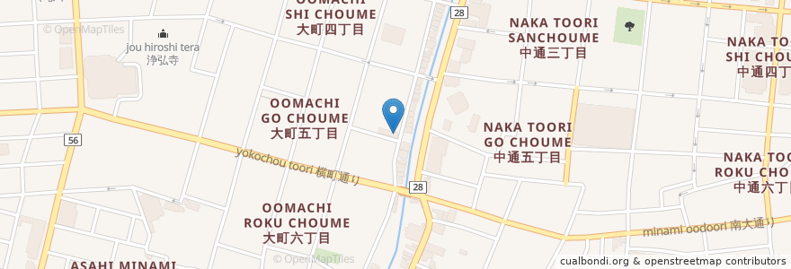Mapa de ubicacion de BEAMS en Japan, Präfektur Akita, 秋田市.