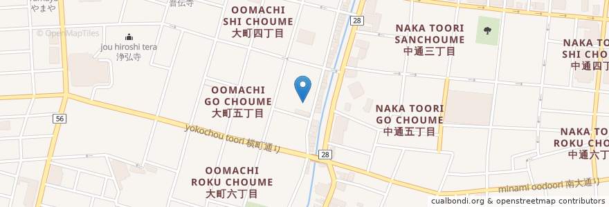 Mapa de ubicacion de 京の竹 en ژاپن, 秋田県, 秋田市.