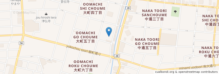Mapa de ubicacion de DOM BOM en Japão, 秋田県, 秋田市.