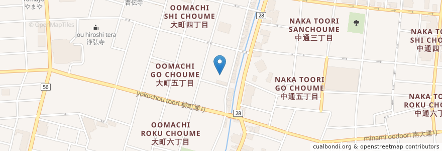 Mapa de ubicacion de スナック こかげ en اليابان, أكيتا, 秋田市.