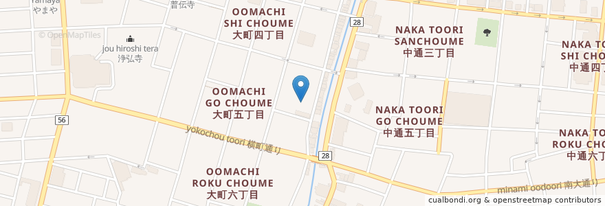 Mapa de ubicacion de スナック オリーブ en Japon, Préfecture D'Akita, Akita.