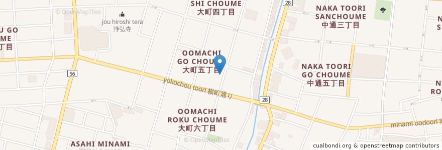 Mapa de ubicacion de スナックさくら en Japan, 秋田県, 秋田市.