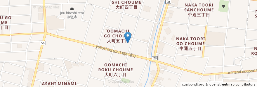 Mapa de ubicacion de みやび en 日本, 秋田県, 秋田市.