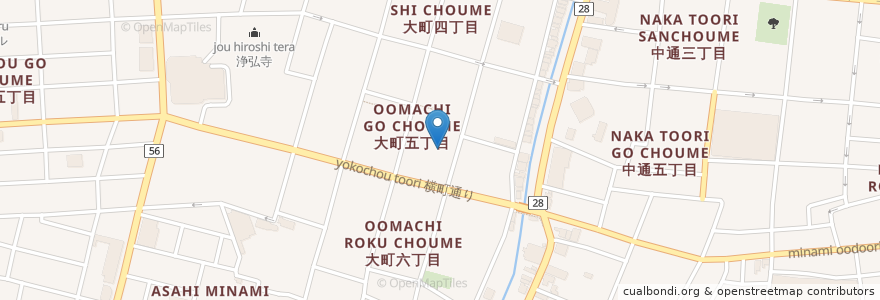 Mapa de ubicacion de スナック チャミィ en ژاپن, 秋田県, 秋田市.