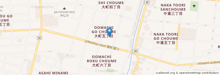 Mapa de ubicacion de だっちゃん en 日本, 秋田県, 秋田市.