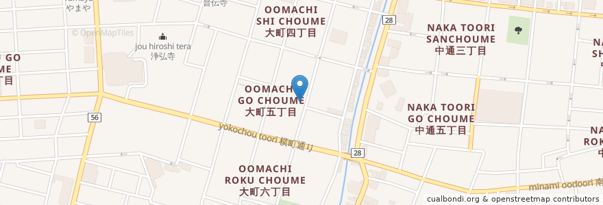 Mapa de ubicacion de The Bar 1996 en Jepun, 秋田県, 秋田市.